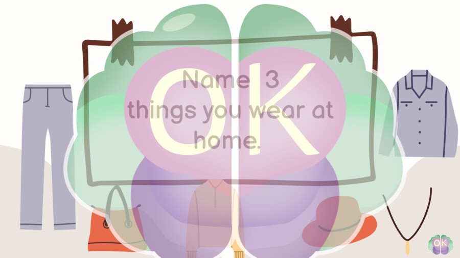 Name 3 – Clothes Edition ubrania, słownictwo, gra językowa, mówienie, powtórka, dzieci, szkoła podstawowa, speaking, komunikacja, nauka przez zabawę, A1–A2. clothes, vocabulary, speaking activity, ESL game, kids, English lesson, warm-up, fun learning, te