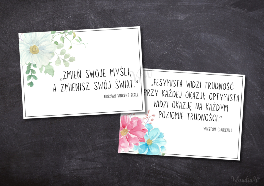 Dzień Pozytywnego Myślenia – plansze z inspirującymi cytatami