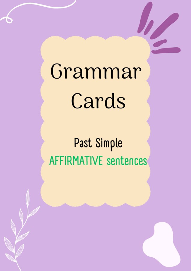 Past Simple/ Karty do mówienia/ Mówienie/ Speaking/ Konwersacje/ Klasy 4-8/ Klasy 4-6/ Klasy 6-8/ SP/ Warm-up/ Rozgrzewka/ Speaking cards/ Gramatyka/ Grammar/ Speaking cards grammar/ Grammar cards/ E8