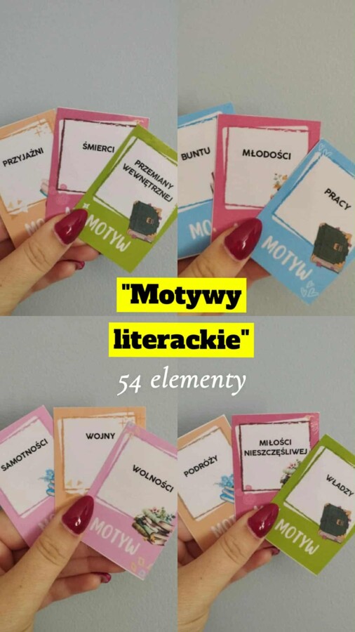 "Motywy literackie" - 54 elementy