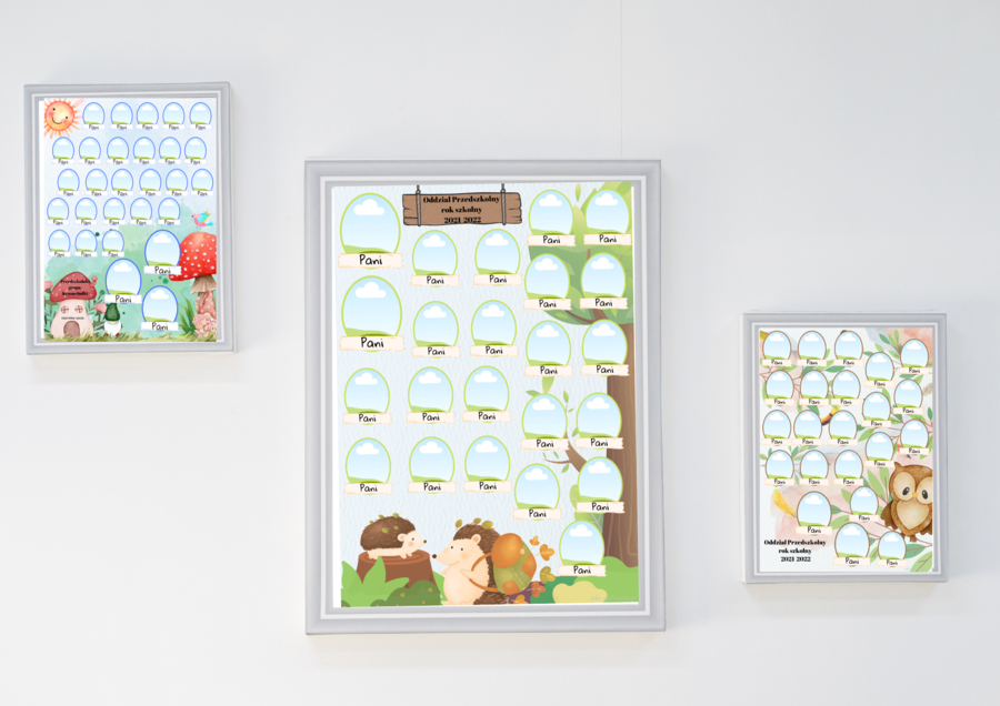 Tablo na zakończenie roku szkolnego/przedszkolnego 1 (UWAGA! dla posiadających konto w Canva)