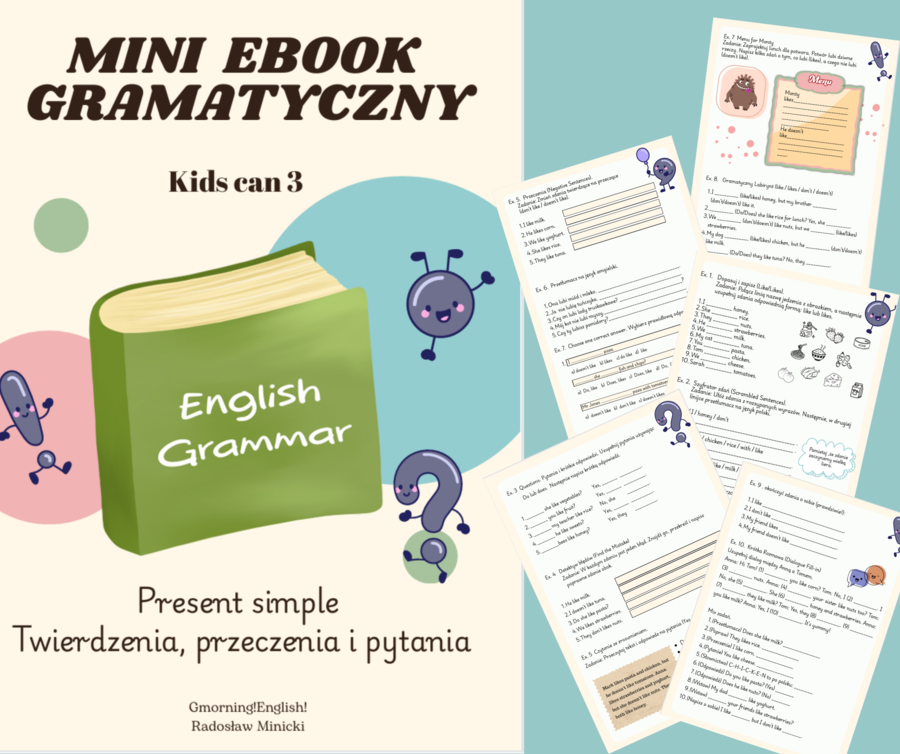 Mini ebook gramatyczny -present simple , Kids can 3