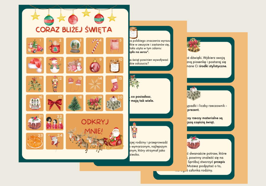 Polonistyczny kalendarz adwentowy