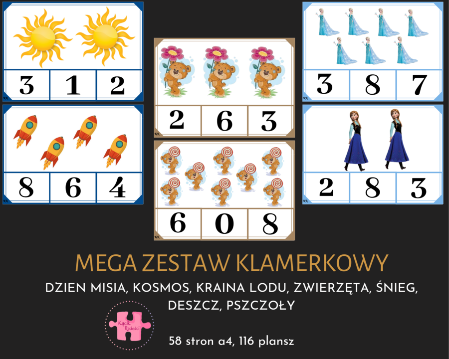 Zestaw klamerkowy - plansze