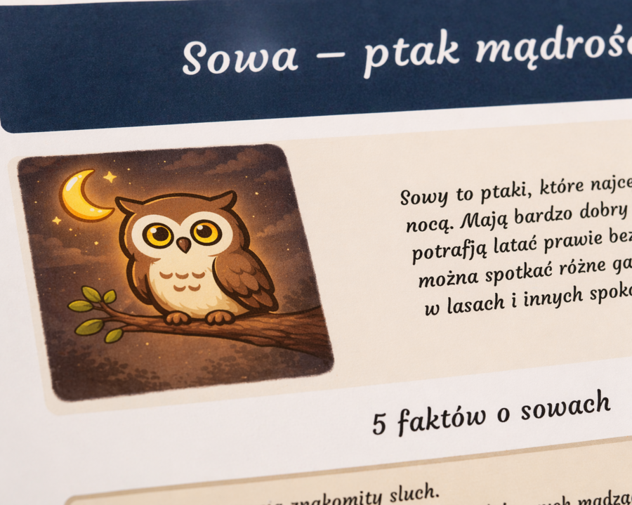Sowa – ptak mądrości