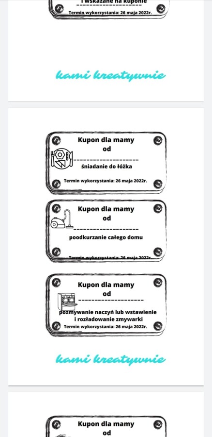 Kupon dla mamy