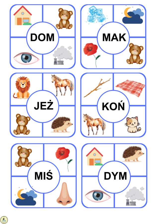 Zestaw KART KLAMERKOWYCH