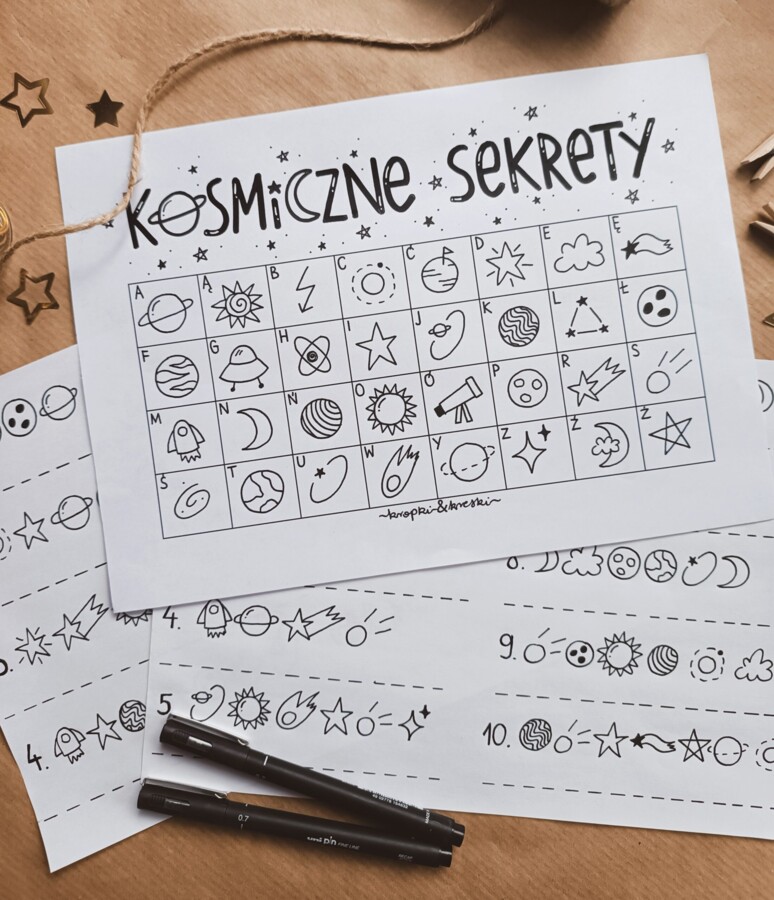 "KOSMICZNE SEKRETY" - zaszyfrowane hasła