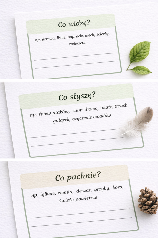 Pierwsze skojarzenia z lasem [Karta pracy]