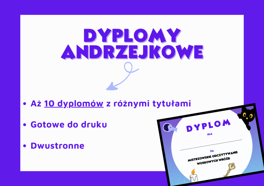 Magiczna Kolekcja Andrzejkowych Dyplomów 🕯✨