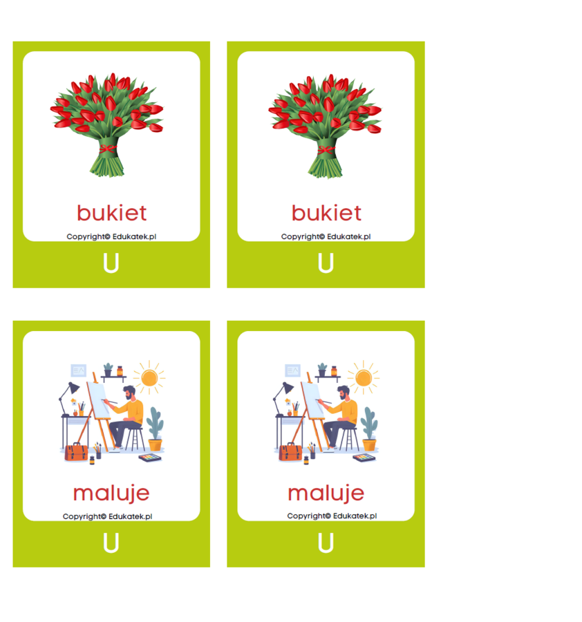 Memory ortograficzne– utrwalanie ortografii (zestaw 2)