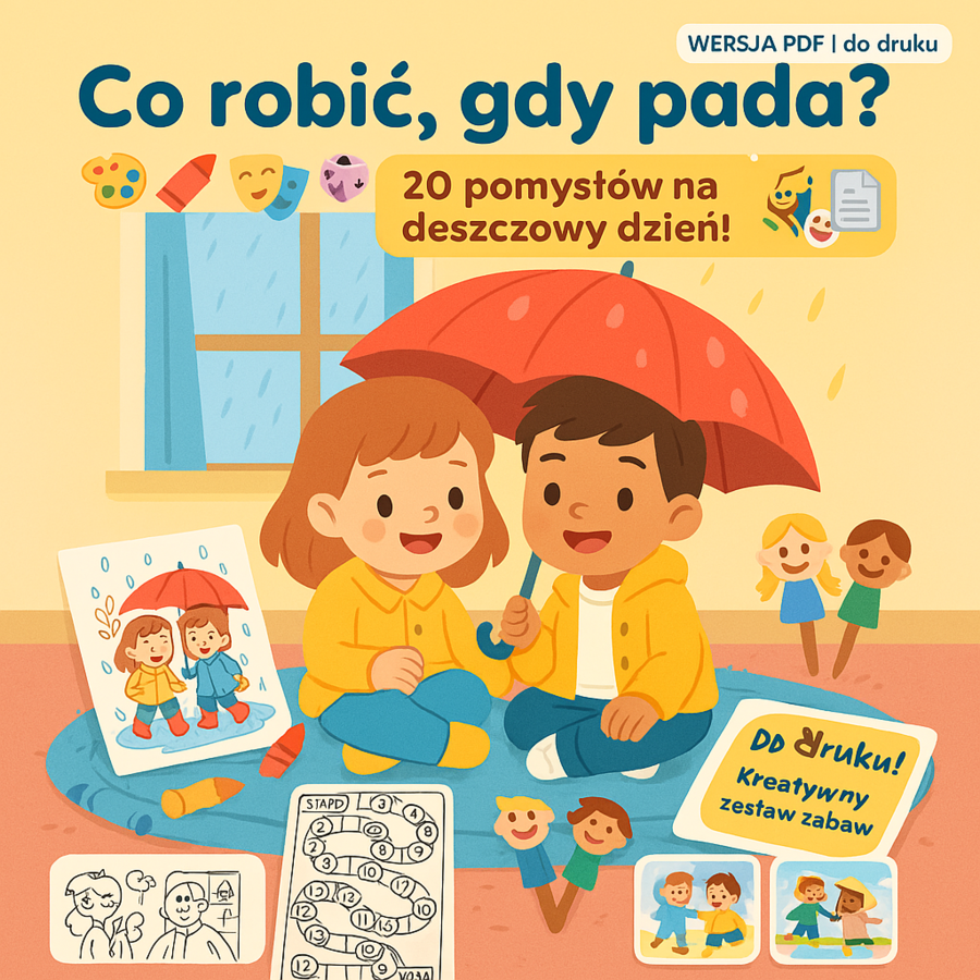 Karty pomysłów „Co robić, gdy pada?”