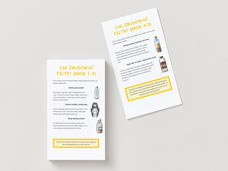 Eksperymenty z oczyszczaniem wody. Znaczenie czystej wody dla życia