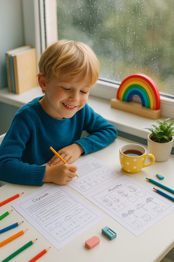 Karty pracy „Deszczowa pogoda”