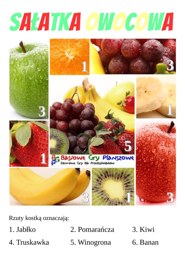 Sałatka owocowa – Gra planszowa