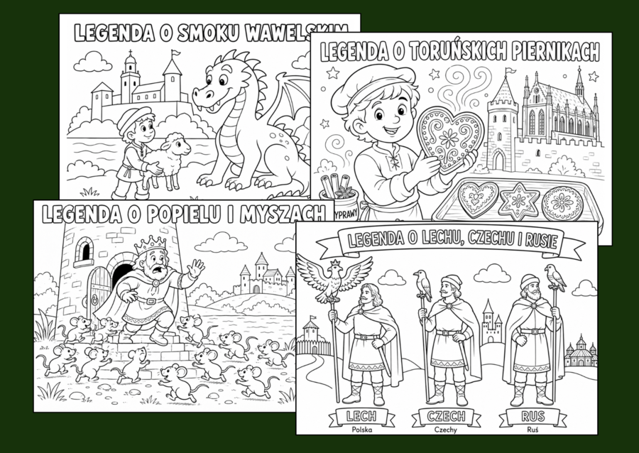 📗 LEGENDY MIESIĄCA - podróże z opowieścią przez cały rok – kompletna innowacja pedagogiczna dla klas I–III