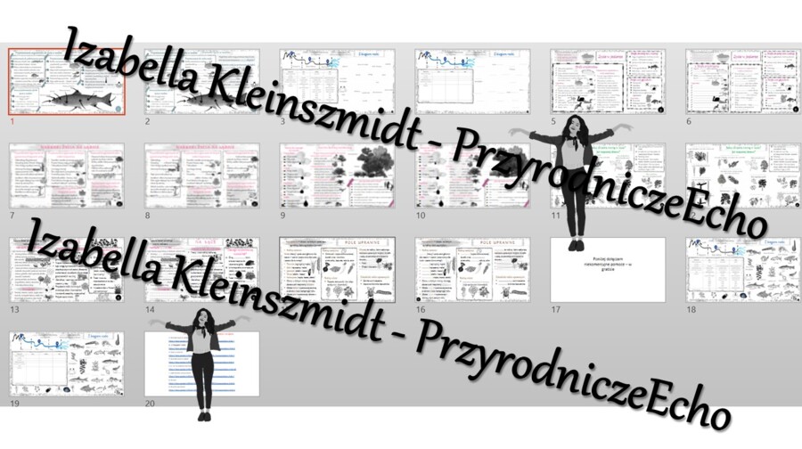 Zestaw sketchnotek i kart pracy + gratisowe linki do prezentacji multimedialnych niekomercyjnych wykonanych w genial.ly do indywidualnego pobrania i użycia do celów niekomercyjnych. Przyroda 4, „Odkrywamy tajemnice życia w wodzie i na lądzie”