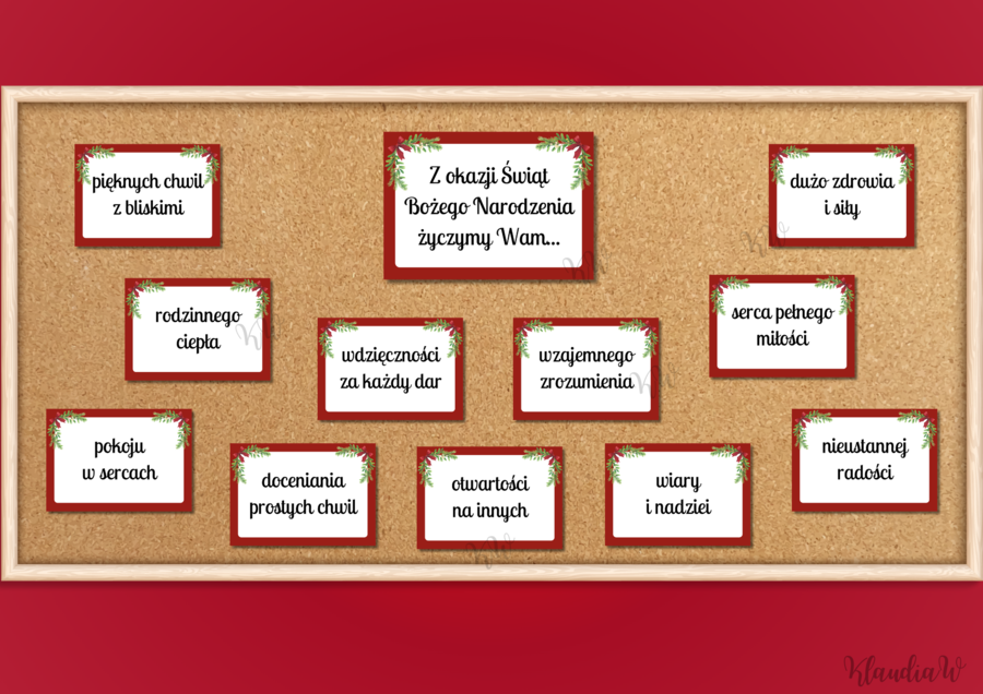Gazetka z życzeniami na Boże Narodzenie - wersja 1