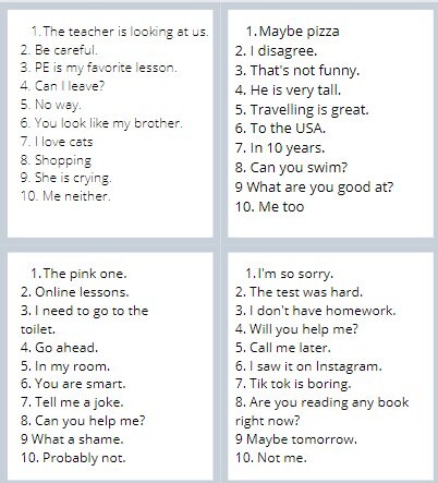 Flirt towarzyski - reagowanie językowe, 8 klasa