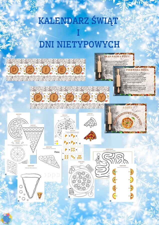 PAKIET MATERIAŁÓW NA LUTY WEDŁUG KALENDARZA ŚWIĄT I DNI NIETYPOWYCH.