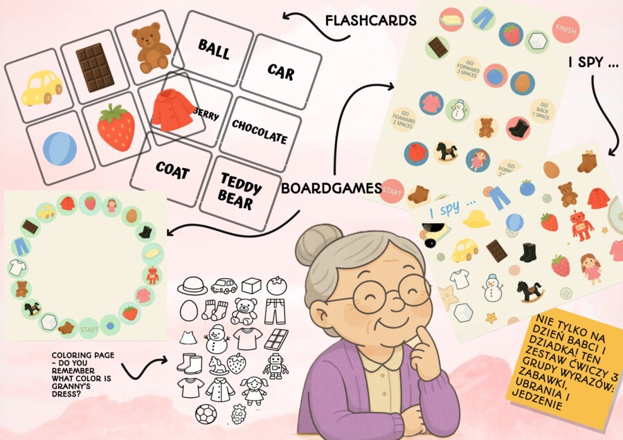 Granny Buttons and a super yummy cake