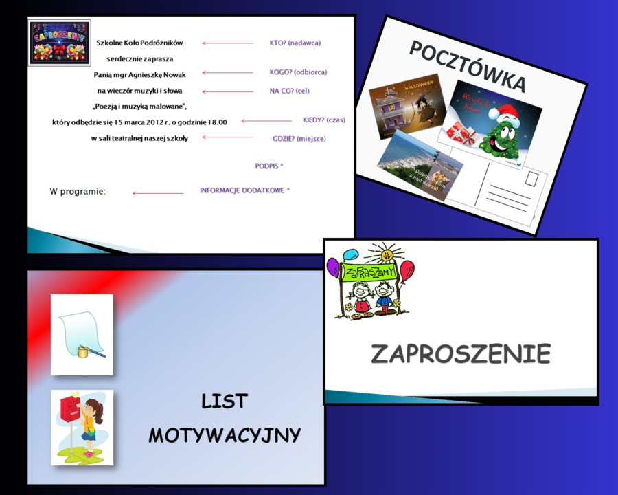 Formy użytkowe. Prezentacje