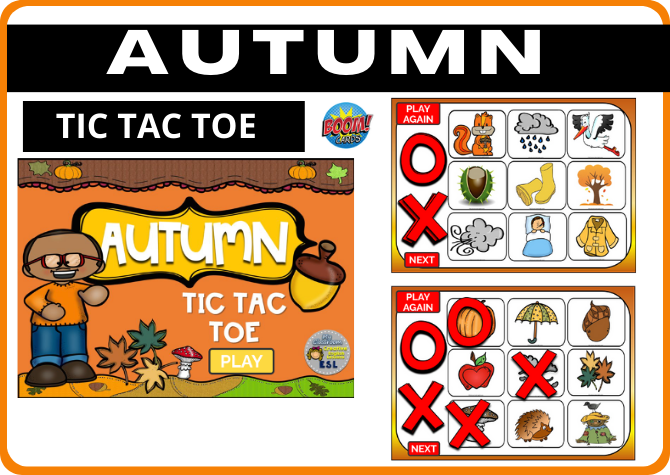 AUTUMN - TIC TAC TOE / GRA KÓŁKO KRZYŻYK