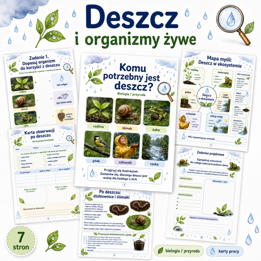 Deszcz i organizmy żywe