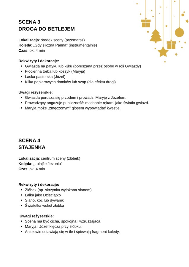 Jasełka - Gwiazda Betlejemska - interreakcja z widownią