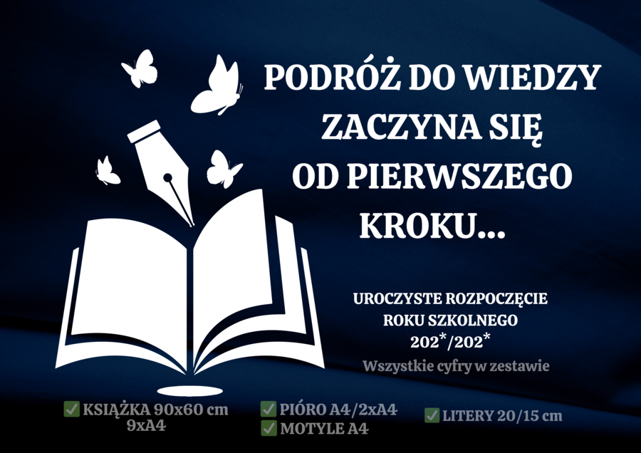 ROZPOCZĘCIE ROKU SZKOLNEGO - DEKORACJA XXL