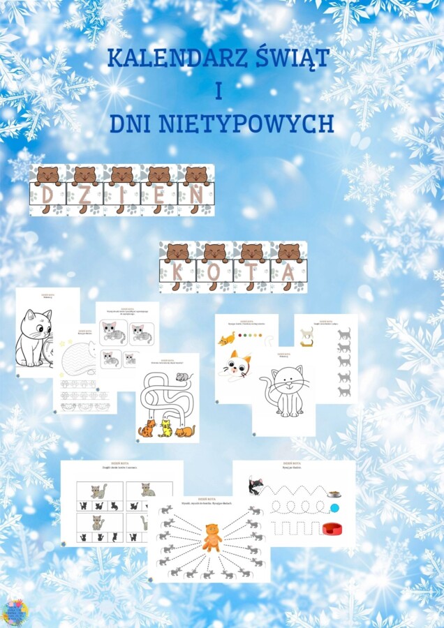 PAKIET MATERIAŁÓW NA LUTY WEDŁUG KALENDARZA ŚWIĄT I DNI NIETYPOWYCH.