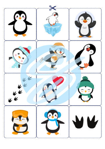 GRA MEMORY DZIEŃ PINGWINA