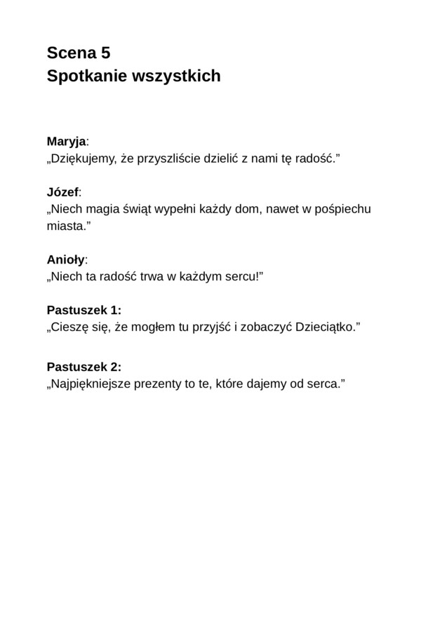 Betlejem w mieście - współczesne Jasełka