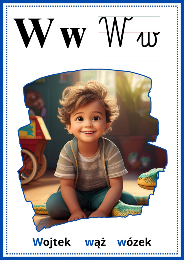 Litery - plansze pokazowe, karty pracy - do samodzielnego wydruku