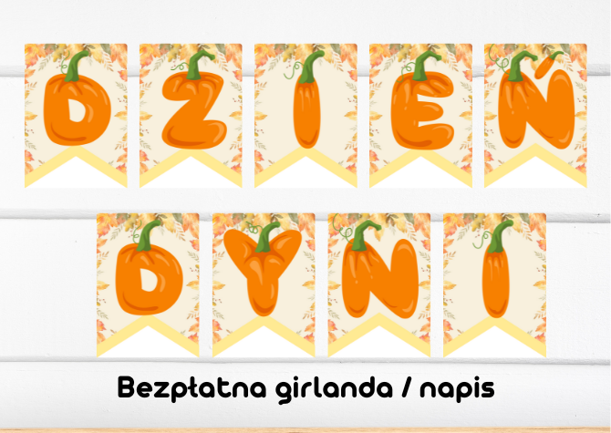 Girlanda - Napis - Dzień Dyni