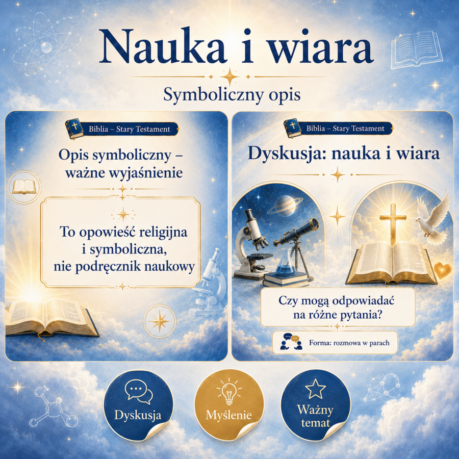 Prezentacja na lekcję. Stworzenie świata i człowieka.