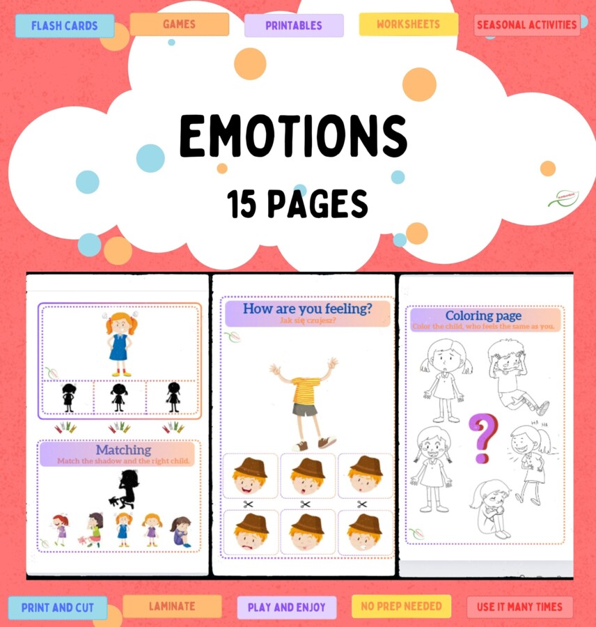 Emotions activities and games/ Emocje gry i zadania