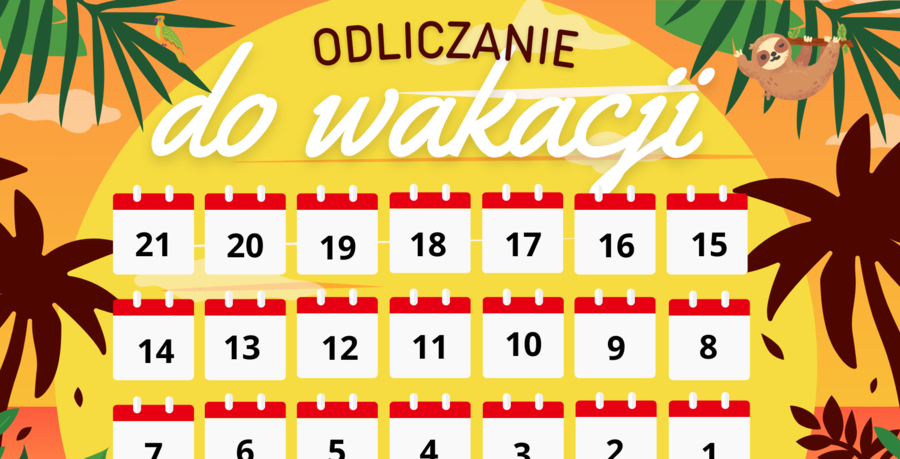 Odliczanie do wakacji, Plakat XXL