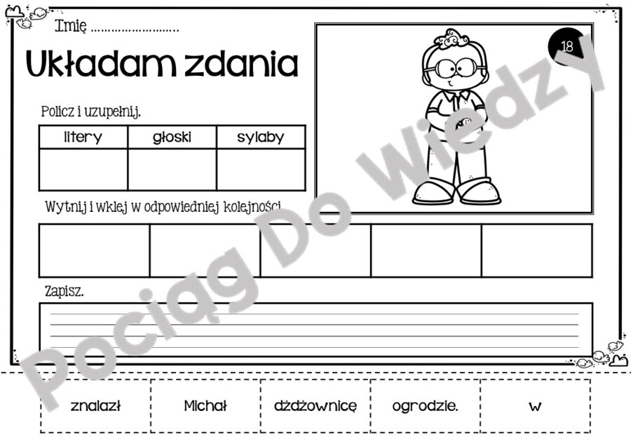 Wiosna - Układam zdania