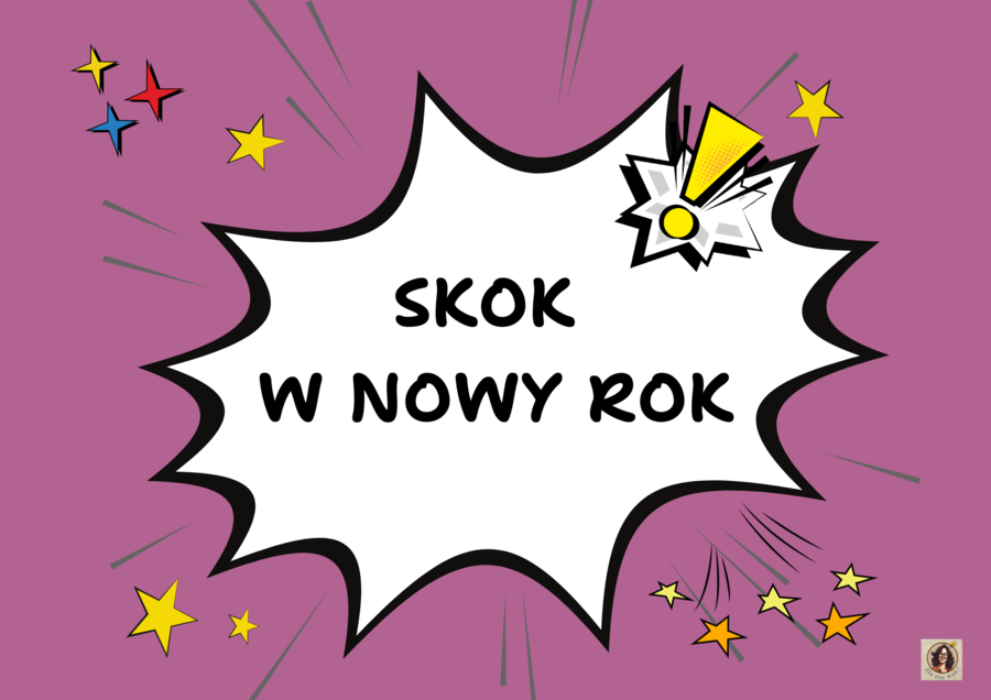 Gazetka motywacyjna "Skok w Nowy Rok"-wersja 2