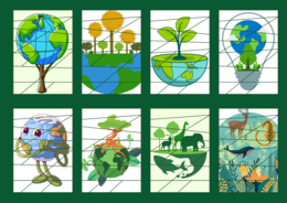 DZIEŃ ZIEMI – puzzle – biblioteka – przedszkole – świetlica – 23 wersje