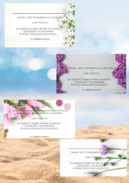 Wklejki do książek - zakończenie roku szkolnego - ZESTAW 10 sztuk