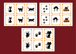 🖤🐱DZIEŃ KOTA – memory – 36 szt. – biblioteka – świetlica – przedszkole - Dzień Czarnego Kota