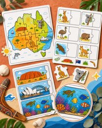Australia - puzzle edukacyjne