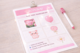 Kolory wiosny – plansze do nazywania barw