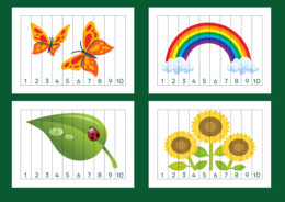 WIOSNA – puzzle – układanka- układanki – biblioteka – świetlica – przedszkole – 12 wersji