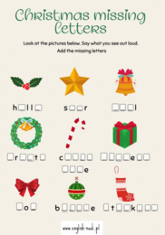 Merry Christmas - prezentacja świąteczna z ćwiczeniami online/offline dla klas 2 i 3