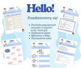 Hello! Przedstawiamy się! Powtórka w klasie 3 i 4.