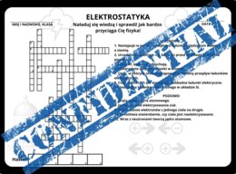Elektrostatyka - krzyżówka