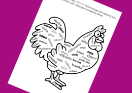 Ortograficzna CHMURA wyrazowa Ó/U - ortografia - karta pracy - ćwiczenia redakcyjne